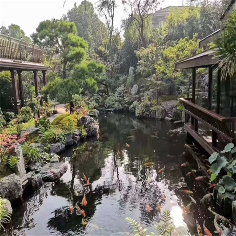 内蒙古庭院假山鱼池样式