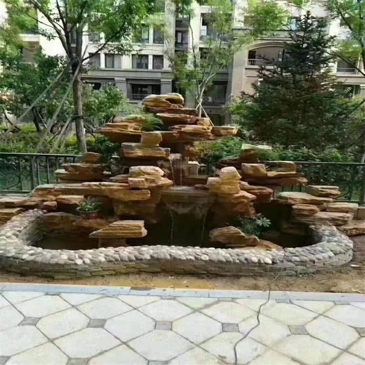 内蒙古庭院假山鱼池设计方案